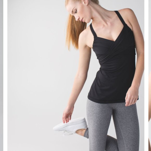 Lululemon Wrap it up Tank Top, black, 6 - Picture 4 of 11
